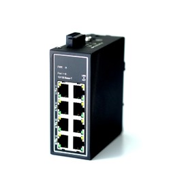 WIWAV WDH-8ET-DC 10/100Mbps Unmanaged 8-Port Industrial Ethernet Switches with DIN Rail/Wall Mount (List of UL, Fanless, -30°C~75°C)