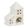Relaxdays Ceramic Tea Light House, Light House for 1 Tea