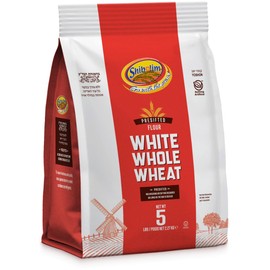 Shibolim White Whole Wheat Flour, 5lb | Triple Sifted Flour | 100% Whole Grain |Certified Kosher