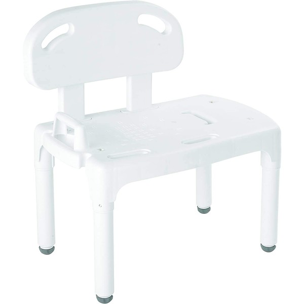 Carex Universal Tub Transfer Bench, Shower Bench and Bath Seat, Shower Chair Converts to Right or Left Hand Entry, Bathtub Transfer Bench, Bathroom Bench