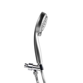 MODONA Premium High-Pressure 8 Setting Massage Hand Shower Set. Extra-long 72" (6 Feet) Stainless Steel SS304 Shower Hose. Extra Wall Mount. ELECTROPLATED POLISHED CHROME - 5-YEAR Warranty