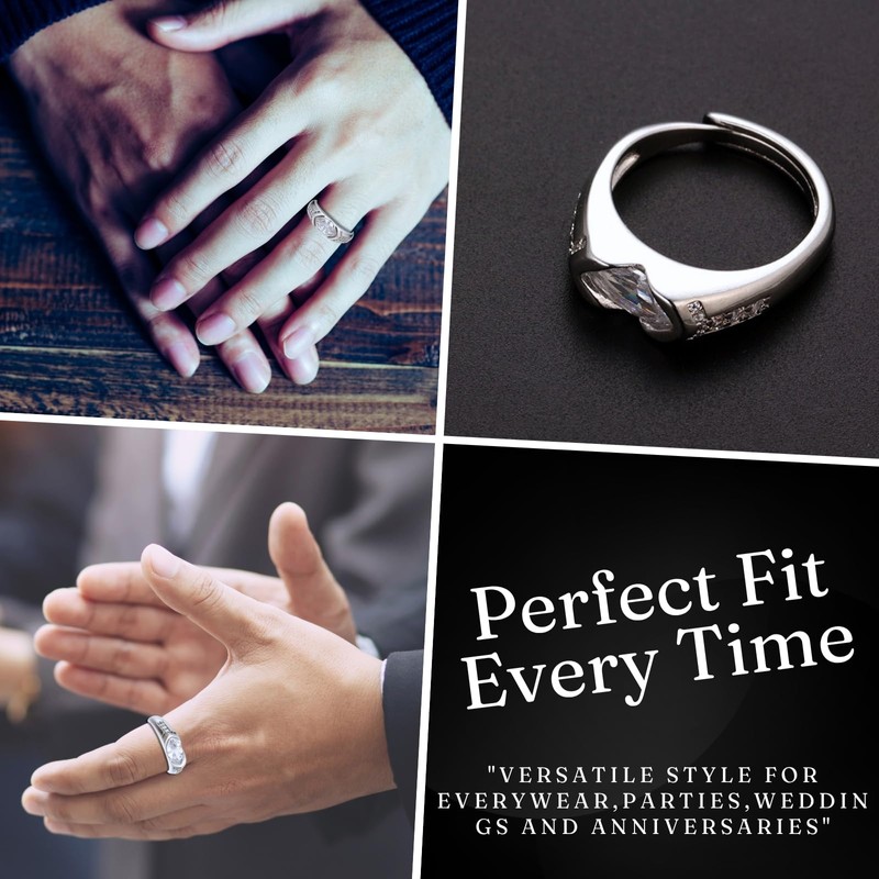 Halukakah Men's Moissanite Ring The Eye of Horus in Platinum-plated