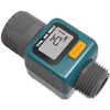 ChiliTec Digital Water Meter Flow Meter with Connection Adapter for