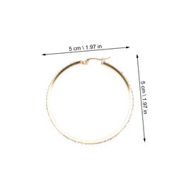 SAFIGLE 2 Pairs Elegant Titanium Hoop Earrings for Women Fashion Ear Decor Lightweight and Comfortable