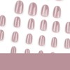 24 Piezas de Uñas Postizas a Presión, Uñas Falsas Cuadradas