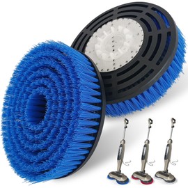 S7001 Upgraded Mop Pad Replacement Brush Heads for Shark Steam & Scrub Mop S8201/S7000Series Pads | Professional Cleaning and Polishing | for Tile Floors Grout Deep Cleaning Hard Floors (Blue)