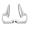 Pair 8mm 10mm Motorcycle Rearview Side Mirror Adjustable Angle Retro