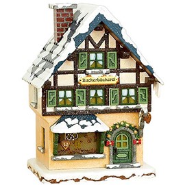 Hubrig-Volkskunst Children's Winter Sugar Bakery 15 cm Electric Illuminated