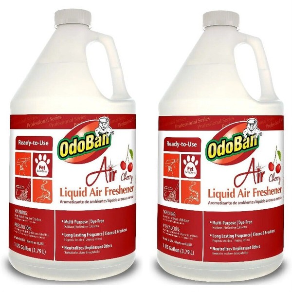 Professional Cleaning Ready-to-Use Liquid Air Freshener Cherry 1 Gallon, 2-Pack