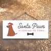 Global Designs SANTA PAWS DOG PET THEMED CHRISTMAS DECORATIONS WOODEN