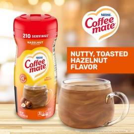 Nestle Coffee mate Coffee Creamer, Hazelnut, Non Dairy Powder Creamer, 15 oz Canister (Pack of 12)