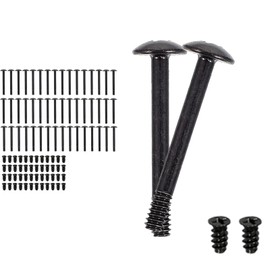 Fan Screws, 100 Pieces Computer Case Fan Screws Kit, Case Fan Screws, Metal Heavy Computer Screws, Long and Short, for Laptop Repair Accessories Pack, Black