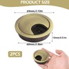 2Pcs Desk Grommet, Alloy Desk Cable Hole Round Cable Grommet