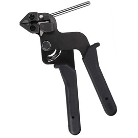 Stainless Steel Cable Tie Gun KangTeer Heavy Duty Carbon Steel Fasten Pliers for Max Width 12mm Stainless Steel Ties