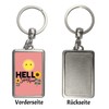 Good mood key ring in red with saying Hello Sunshine,