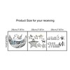 MACGIKMIRO 18 Pcs Moon and Stars Acrylic Wall Stickers Removable