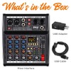 Pyle Professional DJ Audio Mixer Controller - 4-Channel DJ Controller