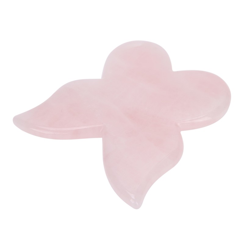 Pink Jadestone Scraping Board Butterfly Shape Massaging Gua Sha Board