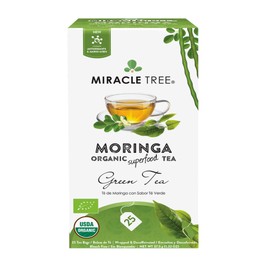 Miracle Tree - Organic Moringa Superfood Tea, 25 Individually Sealed Tea Bags, Green Tea