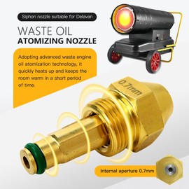 Gxcdizx 0.7 mm Oil Burner Nozzle 30609-7 for Reznor, for Clean Burn, for EnergyLogic, for Shenandoah Waste Oil Heaters