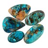 Natural Shattuckite Gemstones and Crystals Cabochon Lot, DIY Jewelry Making