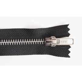 YKK Closed End Metal Silver Zip. 4, 5, 6, 7, 8, 9, 10, 11, 12, 15, 20 inch. Width No 5 … (10 inch)