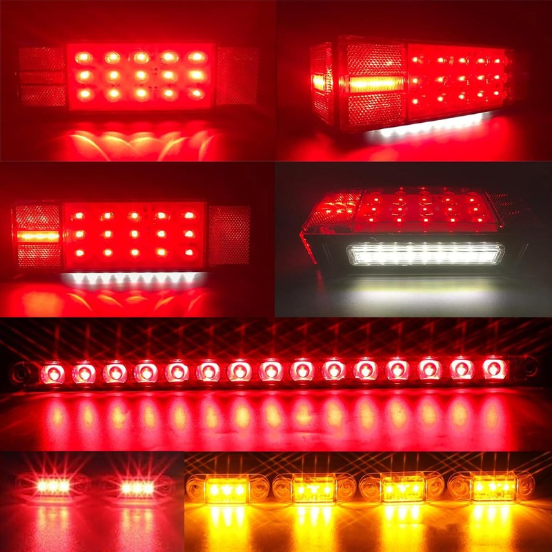 Submersible Boat Trailer Lights, LED Trailer Lights for Utility Trailer,