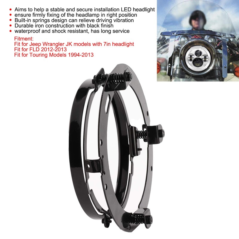 Headlight Bracket, Headlight Bracket Brackets, Round Headlight Holder Mounting Base