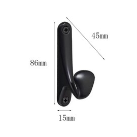 Zinc Alloy Metal Curtain Parts, Tassels, Robin Pair (Black)