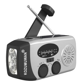Disaster Preparedness Radio, Solar Multi-functional Radio, Light, Hand Crank Charger, Hand Crank Charger, Power Generating Radio, Flashlight, Disaster Prevention, AM/FM Radio, Small Radio, Smartphone