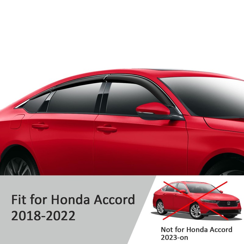 Voron Glass Tape-on Extra Durable Rain Guards for Honda Accord