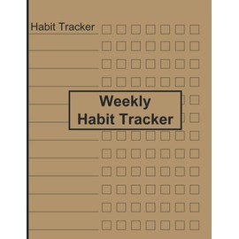 Habit Tracker, Weekly Habit Tracker: Bullet journal habit tracker, Habit to track to your bullet journal, Organise your daily tasks, Monthly Journal, 8,5x11, 120 pages