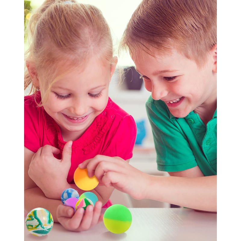Pllieay 12PCS Bouncy Balls 3 sizes Mixed Color, Bouncing Balls
