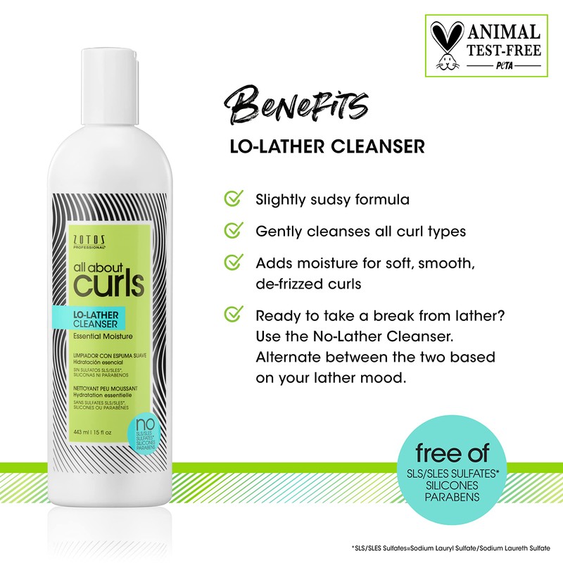All About Curls Lo Lather Cleanser Free from SLS SLES