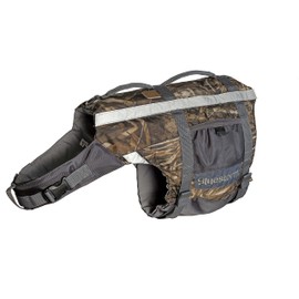 BLUESTORM Advanced Dog Vest with Reflective Stripes/Adjustable Neck Strap | Large | Max5 Camo