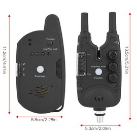 Fishing Bite Alarm, ABS LED Fishing Electronic Fish Bite Alarm Finder Sound Alert Indicator Accessory