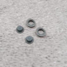 ULEIVA Ersatz Power Knopf 2X Grau kompatibel mit Garmin Edge Oregon 300 400 500 Power Button GPS Fahrradcomputer Ersatzteil Reparatur (Grau)