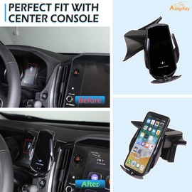 Car Phone Mount Compatible with Subaru Crosstrek/WRX 2022 2023 2024 Center Console Air Outlet Vent Cell Phone Holder Dash Clip Dash Panel Mobile Phone Bracket Stand for All Smart Phones Accessories