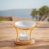 Zen'Arôme Etna Fragrance Burner - Wedding Metal Ceramic and Wood