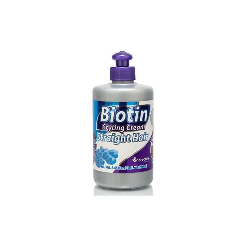 Crema para Peinar con Biotina y Queratina para Cabello Liso