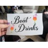 Unbranded Boat Drinks Vinyl Decal