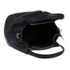 Girly Handbags Ladies Genuine Leather Bucket Handbag, black