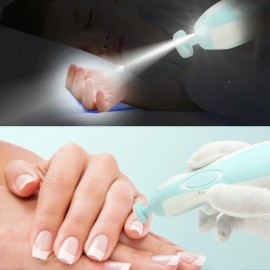 Lima De Uñas Bebé Cortaúñas Para Bebe Eléctrico Con Luz Led
