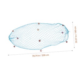 BIUDECO Elegant Wall Hanging Fishing Net Cotton Fish Net Decoration Nautical Home Decor for Decor