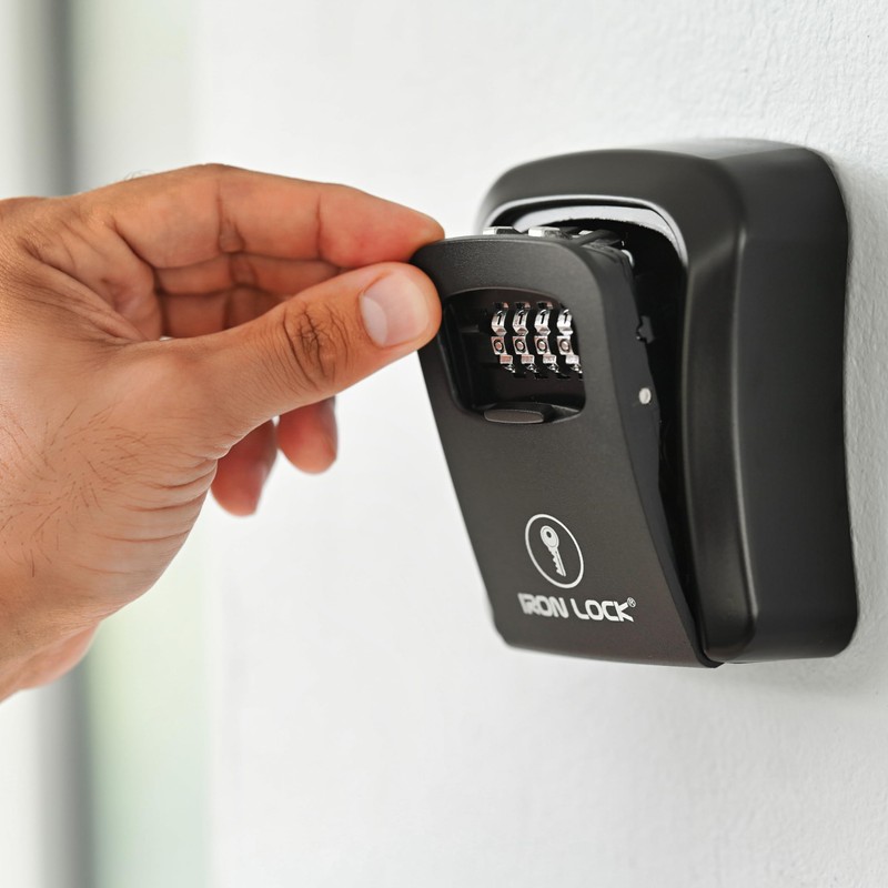 Iron Lock® Key Lock Box Wall Mount – Medium Waterproof