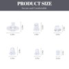 6 Styles Silicone Earring Backs for Studs/Droopy Ears/Heavy Earring, 600
