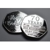 The Commemorative Coin Company 70th Birthday .999 Silver Commemorative in