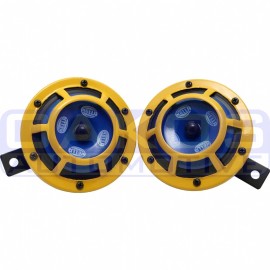 Hella Sharptone Horn Kit (Yellow) 12V 415/350Hz Yellow   H31000001