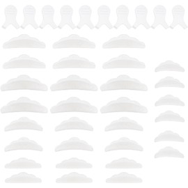 Healifty Juego de Almohadillas de Silicona para Permanente y Levantamiento de Pestañas Transparentes Forma Reutilizables 40 Piezas para Maquillaje Profesional y Uso Salón