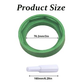 3 Inch Toilet Tank to Bowl Gasket Kit for AS738756-0070A Toilet Part, Includes Washer, Nut, Bolt and Handle